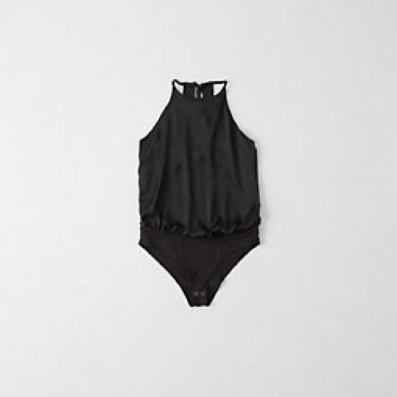 Satin high neck bodysuits - Picture 1 of 8